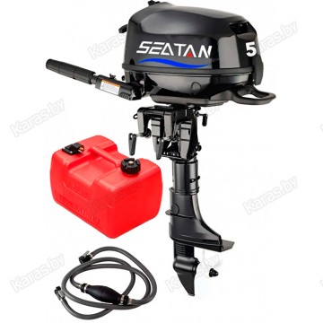 Лодочный мотор 4-тактный бензиновый Seatan F5BMS PRO (мощность 6лс) (выносной бак 12л)